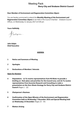 (Public Pack)Agenda Document for Environment and Regeneration