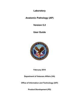 Laboratory: Anatomic Pathology User Guide