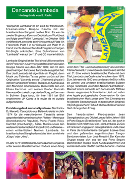 Dancando-Hintergründe+Style-Info