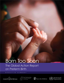 Born Too Soon the Global Action Report on Preterm Birth