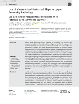 Use of Vascularized Periosteal Flaps in Upper Extremity Pathology