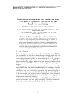 Application to Fetal Heart Rate Monitoring