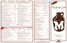 The Brown Jug Restaurant ~ Since 1938