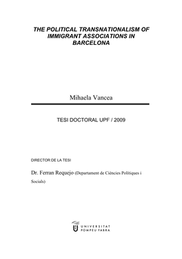 Thesis Mihaela Vancea