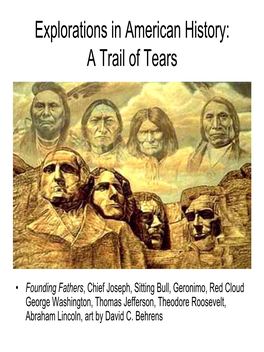 A Trail of Tears