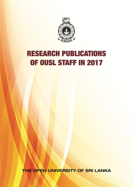 Research Publications of OUSL Academic Staff – 2017