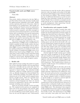 Nemeth Braille Math and LATEX Source As Braille 18 Tugboat, Volume 40 (2019), No