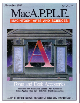 Mac A.P.P.L.E. Magazine 1987-11