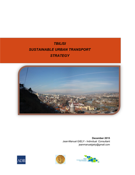 Tbilisi Sustainable Urban Transport Strategy