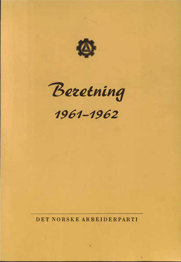 Beretning 1961-1962
