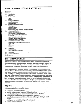 Unit 13 Behavioral Patterns