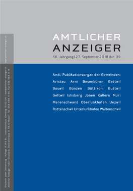 Amtlicher Anzeiger 56