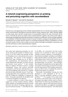 A Network Engineering Perspective on Probing and Perturbing Cognition with Neurofeedback