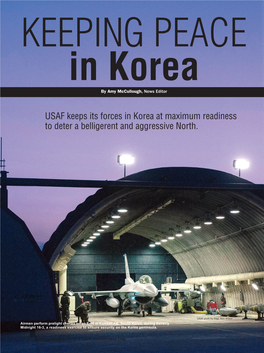 USAF Keeps Its Forces in Korea at Maximum Readiness to Deter a Belligerent and Aggressive North