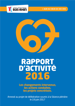 Rapport D'activités 2016
