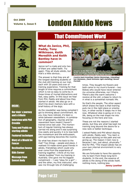 London Aikido News