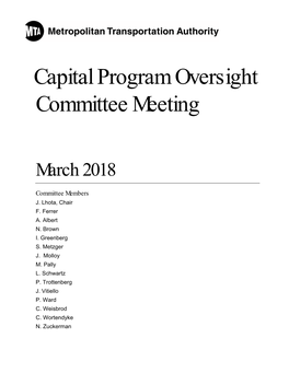 Capital Program Oversight Committee Meeting