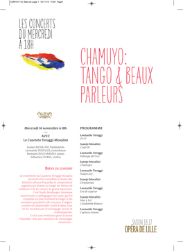 Chamuyo : Tango Et Beaux Parleurs