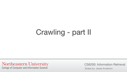 CS6200: Information Retrieval Slides By: Jesse Anderton Coverage