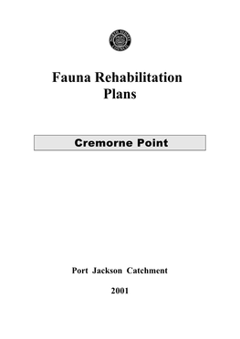 Fauna Rehabilitation Plans