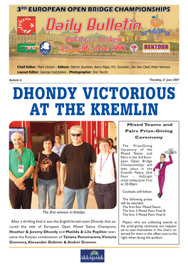 Dhondy Victorious at the Kremlin