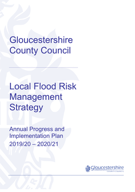 Gloucestershire County Council Local Flood Risk Management Strategy