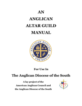 An Anglican Altar Guild Manual