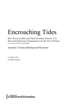 Technical Appendix -- Encroaching Tides