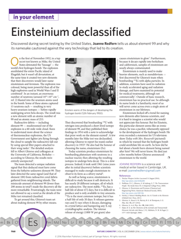 Einsteinium Declassified