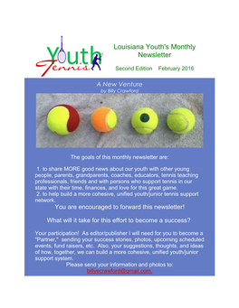 Louisiana Youth's Monthly Newsletter