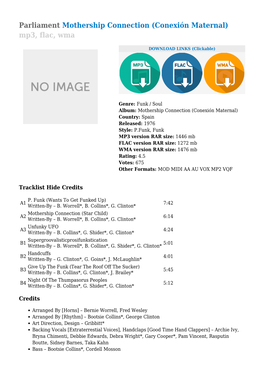 Parliament Mothership Connection (Conexión Maternal) Mp3, Flac, Wma