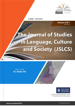 Journal of Studies in Language, Culture and Society (JSLCS)