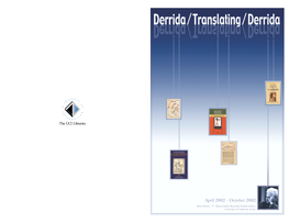 Derrida Checklist Cover