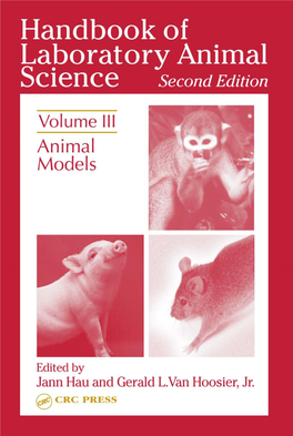 Handbook of Laboratory Animal Science Second Edition Volume III Animal Models