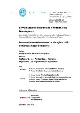 Bicycle Drivetrain Noise and Vibration Test Development