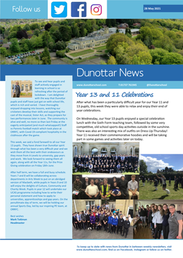 Dunottar Newsletter May 2021