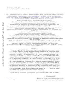 Subaru High-Z Exploration of Low-Luminosity Quasars (Shellqs). XIV. a Candidate Type-II Quasar at Z= 6.1292