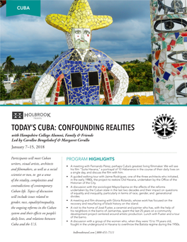 Today's Cuba: Confounding Realities