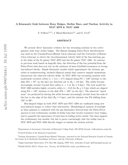 A Kinematic Link Between Boxy Bulges, Stellar Bars, and Nuclear