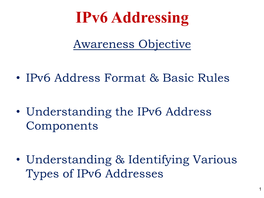 TRANSITION to Ipv6