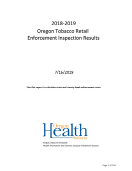 Inspection County Report