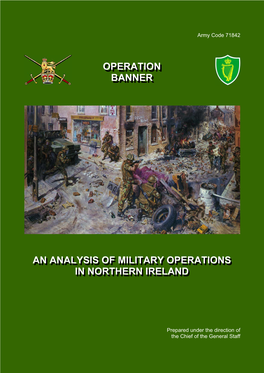 Operation Banner: an Analysis of Military Operations in Northern Ireland