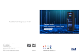 Catalog of Ismart Series Micro-Integrated Data Centers