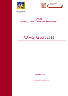 CALRE Veneto Report 2013 EN