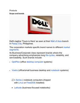 Dell's Tagline