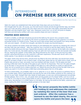 On Premise Beer Service