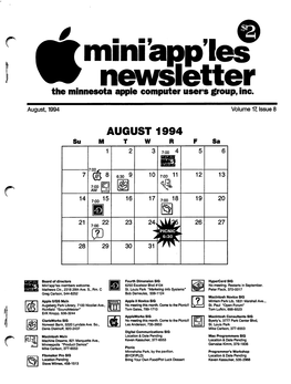 Mini'apples Newsletter