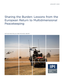 Lessons from the European Return to Multidimensional Peacekeeping