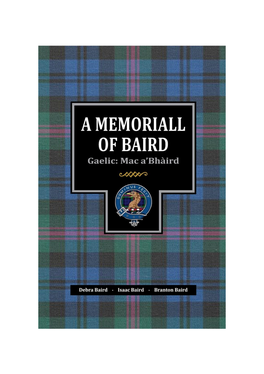 A Memoriall of Baird