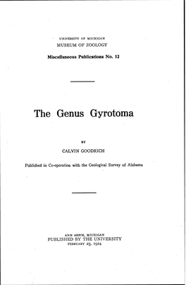 The Genus Gyrotoma